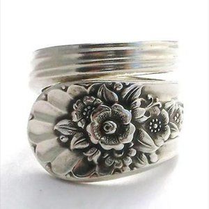 New! Women’s Printed Boho Chic Spoon Ring